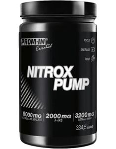 Prom-In Nitrox Pump 334.5 g Himbeer-Zitrone / Trainingsbooster / Pre-Workout mit einem hohen Gehalt an Citrullin, Beta-Alanin, AAKG und Koffein
