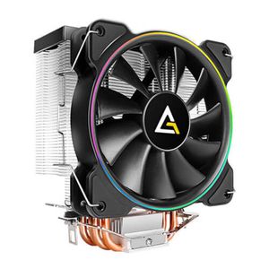 Chladič procesora Antec A400 RGB 12 cm čierny, medený, kovový