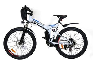 Myatu Elektrofahrrad 26 Zoll E-Bike für Damen Herren, Mountainbike mit 36V 10,4AH Akku und Shimano 21-Gang