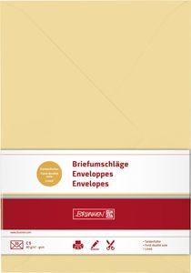 BRUNNEN Briefumschlag C5 80g honig mit Futter 10S 105125414