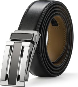 Nelbons Pánske opasok, kožené automatické západka opasok pre mužov šaty 30mm 1 1/8", veľkosť prispôsobené