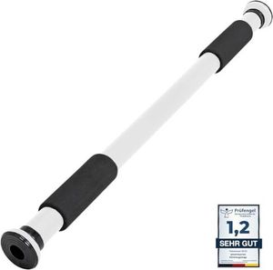 SPORTINATOR® Klimmzugstange zum Einspannen im Türrahmen, für dein Home-Gym. Länge 60–102 cm, kompakt, sicher & schnell ohne Bohren, belastbar bis 150 kg (weiß) SPORTINATOR® Klimmzugstange zum Einspannen im Türrahmen, für dein Home-Gym. Länge 60–102 cm, kompakt, sicher & schnell ohne Bohren, belastbar bis 150 kg (weiß)