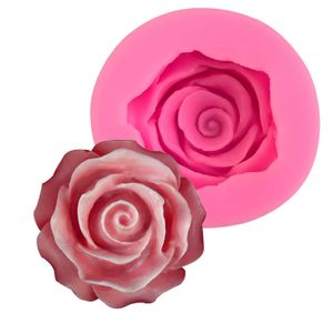 Silikonform, 1 Stück 3D Rose Blume Formen Silikonform Fondantform, Sugarcraft Kuchen Dekorieren Backenwerkzeuge Zucker Seife Kerzenform Gießform