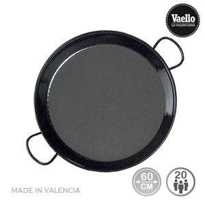 Traditionelle Paella-Pfanne aus emailliertem Stahl ø60cm (20 Personen) . vaello