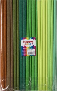 Krepppapier 25x200 cm 10 Rollen 8 Farben Grün Happy Color 3640-2521-MIX-5