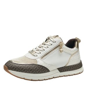 Tamaris Damen Sneaker Schnürschuh Halbschuh Reißverschluss 1-23732-41, Größe:37 EU, Farbe:Weiß