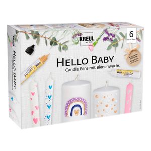 KREUL 49758 KREUL Pero na sviečky "Hello Baby", sada 6 ks