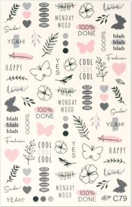 Cupio Nail Art Tattoo C79