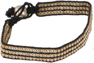 Perlenarmband, Makramee Armband - Schwarz, Armreifen & Armbänder Modeschmuck