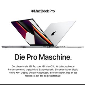 Apple MacBook Pro (16") M1Pro 10/16-Core/16GB/512GBSSD/SpacG MacOS