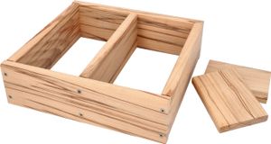 IRKMANN Holz-Brotbackrahmen - L 28 x B 30 x H 9 cm, aus Buchenholz für 2-4 Brote, Nachhaltig, Made i