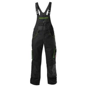 FORTIS H-Latzhose 24, schw./limegreen, Gr. 30