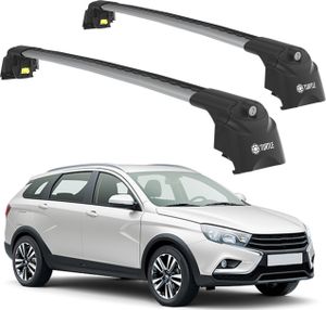 TURTLE STREŠNÝ NOSIČ AIR-2 , Silver LADA VESTA SW ALL 2017 - 2024 (ESTATE)