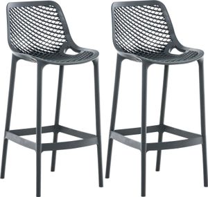 2er Set Outdoor Barhocker Air – dunkelgrau 2er Set Outdoor Barhocker Air – dunkelgrau