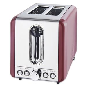 Schaub Lorenz Kompakt-Toaster 925 Watt Doppelschlitz weinrot matt