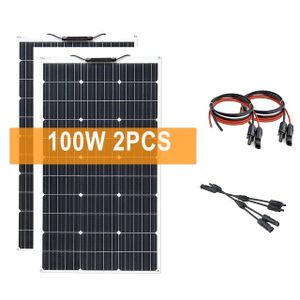 Solárne panely, výkon 1000 W, flexibilný dizajn, 2 solárne panely