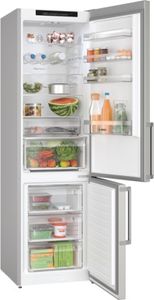 Bosch Serie | 4 Freistehende Kühl-Gefrier-Kombination mit NoFrost 203 x 60 cm Edelstahl (mit Antifingerprint) KGN39VIBT