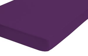Biberna Fein-Biber Spannbettlaken 180x200 cm - 200x200 cm Dunkel Violett