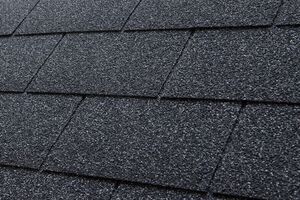 Bitumen Dachschindeln 2 m² rechteckig Schindeln Farbe: Schwarz