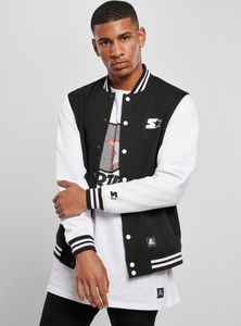 Bunda Starter College Fleece Jacket black/white - S