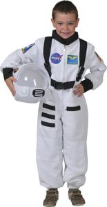 Kinder Astronauten Kostüm weiss-blau-schwarz