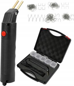 Schwarze Kunststoff-Heftmaschine im Koffer 100W + 205 Heftklammern