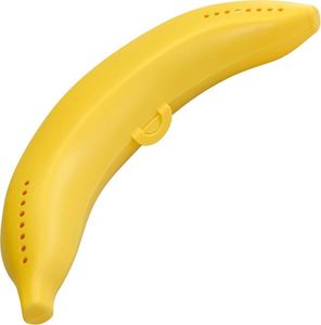 Fackelmann Bananentresor, Aufbewahrungsbox für Bananen, robuster Behälter aus Kunststoff (Farbe: Gelb)