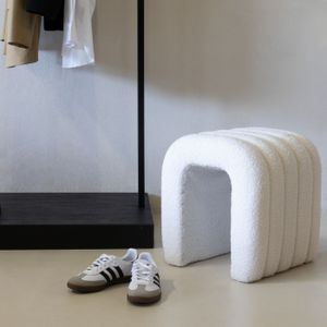 Hocker Beige Bouclé Sera - Giga Meubel