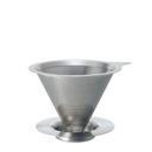 Hario Double Mesh Metal Dripper V60 01 Kaffeefilter Handfilter Edelstahl DMD-01-HSV