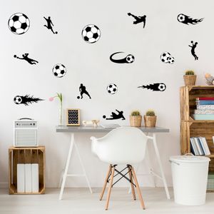 Wandtattoo Set Jugendzimmer Fußball DIN A4 Teenager Kinderzimmer Selbstklebend Sticker Y065