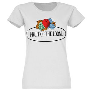 Fruit of the Loom Damen T-Shirt mit großem Vintage-Logo