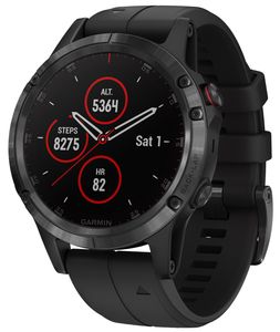 Garmin 010-01988-01 fenix 5 Plus Saphir GPS Multisport Smartwatch Schwarz