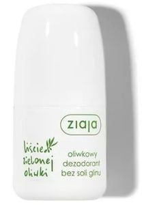 Ziaja, Liście Oliwki, Dezodorant bez soli glinu, roll-on, 60ml - Długi termin ważności!