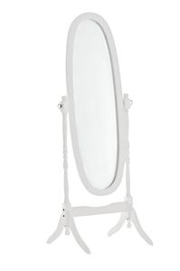CLP Standspiegel Cora oval, Farbe:weiß