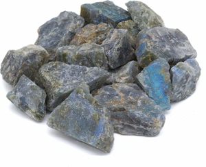 LAVISA Premium Heilsteine Edelsteine Set | Natürliche Kristalle für Dekoration und Wohlbefinden | 100% Natursteine Mineralsteine (Labradorit)