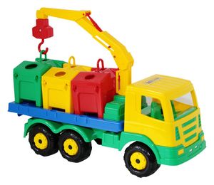 WADER SuperTruck Müllwagen Kinder Spielzeug Auto Fahrzeug LKW Spielzeugauto