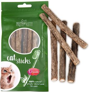 Pretty Kitty Katzen-Cat Sticks - Katzen Zahnpflege - 5 x Matatabi Sticks