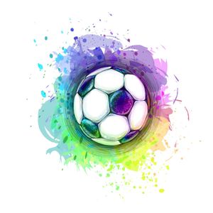 186 Wandtattoo Fussball Soccer in 6 vers. Größen : Größe - 750 x 750 mm Größe: 750 x 750 mm