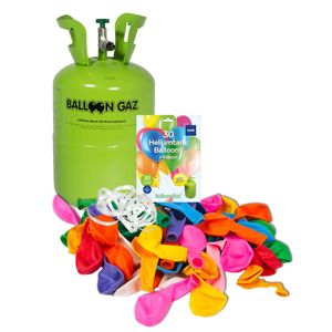 HELIUM DO BALÓNKŮ BALLOONGAZ - jednorázová nádoba 200 l + 30 latexových balónků