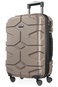 HAUPTSTADTKOFFER - X-Kölln - Vozík na příruční zavazadla s možností rozšíření, kufr na 4 kolečkách, TSA, 55 cm, 50 litrů, zlatý