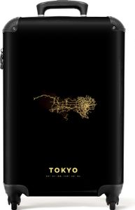 NoBoringSuitcases.com® Koffer Handgepäck Trolley Rollkoffer Kleine Reisekoffer mit 4 Rollen - Tokio - Gold - Stadtplan - Japan - Cabin Size < 55x40x23 cm & 55x40x20 cm - Fotokoffer - Kabinenkoffer - BoardgepäckHandgepäck Koffer 55x35x20 cm, 36L, NoBoringSuitcases.com® Koffer Handgepäck Trolley Rollkoffer Kleine Reisekoffer mit 4 Rollen - Tokio - Gold - Stadtplan - Japan - Cabin Size < 55x40x23 cm & 55x40x20 cm - Fotokoffer - Kabinenkoffer - BoardgepäckHandgepäck Koffer 55x35x20 cm, 36L,