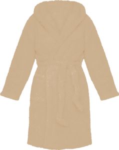 Winternachthemd für Damen mit Kapuze, doppelseitig, Samt, warm, verstellbarer Gürtel mit Schnürung, einfarbig, gute Wasseraufnahme, Damen-Homewear, Spa-Hotel-Bademantel
