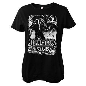 Hellfire Club Rock Poster Girly Tee - Large - Black