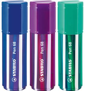 STABILO Fasermaler Pen 68 20er Big Pen Box zufällige Farbe (1 Box)