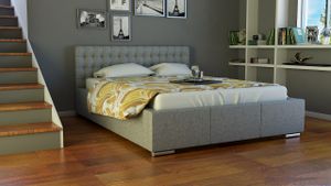 Polsterbett Bett Doppelbett DAMASO 200x200cm inkl.Bettkasten