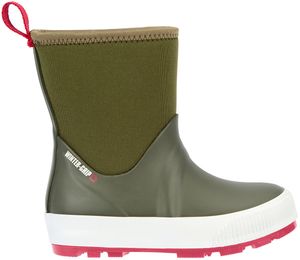 Kinder Schneestiefel Gummistiefel Boots in armeegrün-rot Gr.27