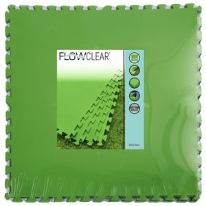 Bestway® Flowclear™ Flowclear™ Pool-Bodenschutzfliesen Set, 9 Stück á 78 x 78 cm, grün