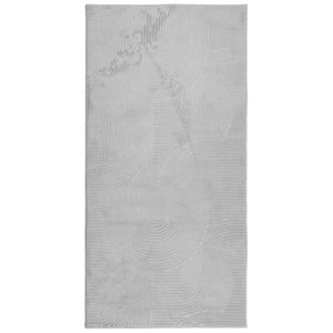 vidaXL Teppich IZA Kurzflor Skandinavischer Look Grau 100x200 cm