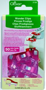 Clover Stoffklammern Wonder Clips in verschiedenen Ausführungen : Rot 50er Pack Farbe: Rot Packungsgröße: 50er Pack