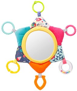 Fehn 055443 Activity-Spiegel Sonne COLOR Friends – Spielzeug zum Aufhängen für Babys und Kleinkinder ab +0 Monaten – Fördert die Ich-Entwicklung un... B08HXDBM9X